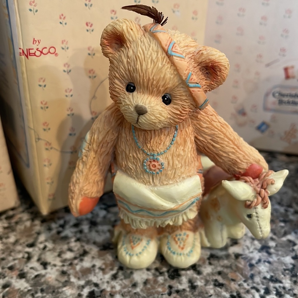 Cherished Teddies- Indians - set of six - Picture 2 of 7